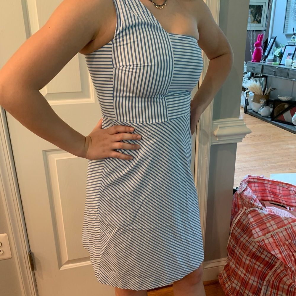 Banana Republic Factory One Shoulder Dress sz 4